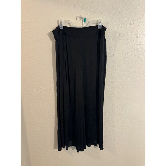 Soft Surroundings Black Perfect Palazzo Wide Leg Scandi Girl Pants - Picture 2 of 14